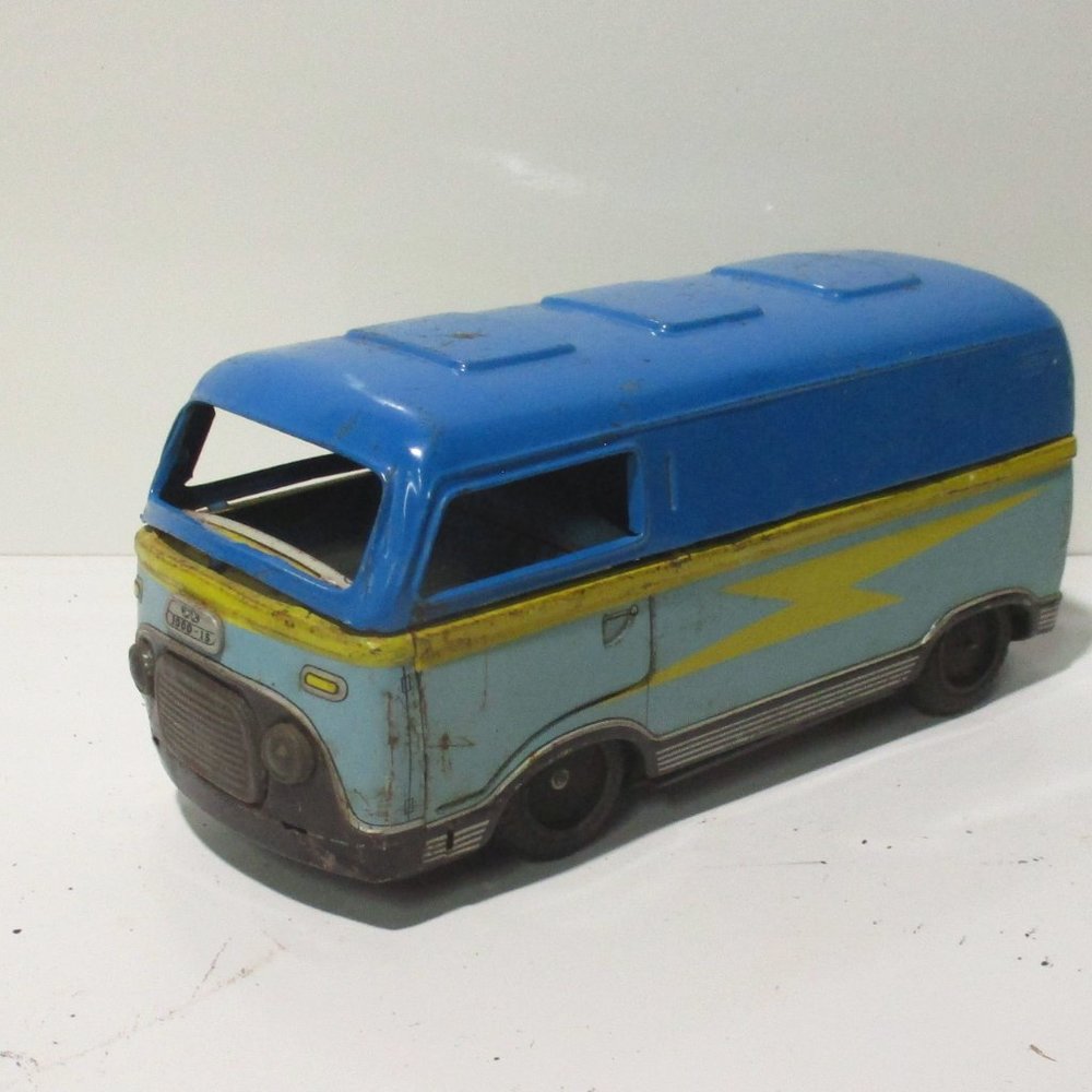 RARE 8" KTS JAPAN TIN FRICTION F K 1000-15 DELIVERY/Sporty VAN